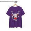 Christmas Reindeer Shirt, Cute Deer With Glasses Ornament T-Shirt S-5XL