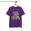 Cute Reindeer Christmas Shirt, Hand Drawn Rudolph With Gifts T-Shirt S-5XL