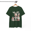 Cute Reindeer Christmas Shirt, Baby Deer Opening Gift Watercolor T-Shirt S-5XL