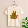Cute Christmas Mouse Shirt, Mouse Decorating Tree Whimsical Holiday T-Shirt S-5XL