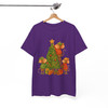 Cute Christmas Mouse Shirt, Mouse Decorating Tree Whimsical Holiday T-Shirt S-5XL