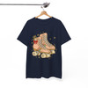 Christmas Roller Skates T-Shirt, Vintage Skating Holiday Graphic Tee, Cute Winter Aesthetic Shirt T-shirt S-5XL
