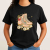 Christmas Roller Skates T-Shirt, Vintage Skating Holiday Graphic Tee, Cute Winter Aesthetic Shirt T-shirt S-5XL