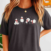Funny Snowman Yoga Christmas Shirt, Cute Winter Holiday Yoga Tee, Minimalist Festive Design T-shirt S-5XL