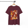 Happy New Year 2026 Shirt, Retro New Year Typography Tee, Colorful Celebration Shirt, Festive Holiday Graphic Tee, New Year Gift T-shirt S-5XL