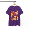 Happy New Year 2026 Shirt, Retro New Year Typography Tee, Colorful Celebration Shirt, Festive Holiday Graphic Tee, New Year Gift T-shirt S-5XL