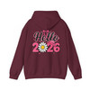 Hello 2026 Pink Daisy T Shirt, Cute Floral New Year Graphic Tee, Trendy Unisex Hoodie S-5XL