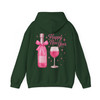 Happy New Year Wine T Shirt, Pink Champagne Graphic Tee, New Year Party Unisex Hoodie S-5XL
