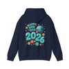 Happy New Year 2026 Shirt, Retro Disco Ball New Year Tee, Cute Floral Celebration Hoodie S-5XL