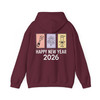 Happy New Year 2026 Shirt, Minimal Icon New Year Tee, Champagne Fireworks Celebration Hoodie S-5XL
