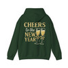 Cheers To The New Year Shirt, Champagne Glass NYE Party Outfit Hoodie S-5XL