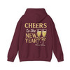 Cheers To The New Year Shirt, Champagne Glass NYE Party Outfit Hoodie S-5XL