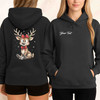 Cute Reindeer Christmas Shirt, Baby Deer Xmas Tee, Adorable Graphic Hoodie S-5XL