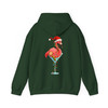 Christmas Flamingo Shirt, Santa Flamingo Cocktail Tee Hoodie S-5XL