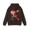 Dabbing Santa Christmas Shirt, Funny Santa Lights Xmas Graphic Hoodie S-5XL