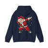 Dabbing Santa Christmas Shirt, Funny Santa Lights Xmas Graphic Hoodie S-5XL