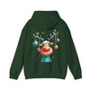 Cute Reindeer Christmas Shirt, Cartoon Rudolph With Ornaments Hoodie S-5XL