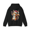 Cute Christmas Squirrel Shirt, Funny Santa Squirrel Graphic Hoodie S-5XL