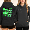 Holly Jolly Shirt, Retro Christmas Typography Tee, Green Holiday Graphic Shirt, Cute Festive Xmas Gift Hoodie S-5XL