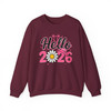 Hello 2026 Pink Daisy T Shirt, Cute Floral New Year Graphic Tee, Trendy Unisex Sweatshirt S-5XL