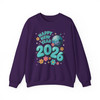 Happy New Year 2026 Shirt, Retro Disco Ball New Year Tee, Cute Floral Celebration Sweatshirt S-5XL