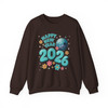 Happy New Year 2026 Shirt, Retro Disco Ball New Year Tee, Cute Floral Celebration Sweatshirt S-5XL