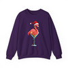 Christmas Flamingo Shirt, Santa Flamingo Cocktail Tee Sweatshirt S-5XL