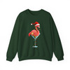 Christmas Flamingo Shirt, Santa Flamingo Cocktail Tee Sweatshirt S-5XL