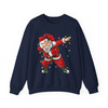 Dabbing Santa Christmas Shirt, Funny Santa Lights Xmas Graphic Sweatshirt S-5XL