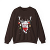 Christmas Reindeer Shirt, Cute Deer With Glasses Ornament Sweatshirt S-5XL