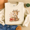 Cute Reindeer Christmas Shirt, Funny Rudolph With Gifts Sweatshirt S-5XL