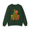 Cute Christmas Mouse Shirt, Mouse Decorating Tree Whimsical Holiday Sweatshirt S-5XL
