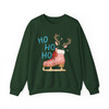 Ho Ho Ho Ice Skate Christmas Shirt, Funny Reindeer Skate Tee, Winter Holiday Graphic Sweatshirt S-5XL