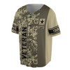 Custom name Veteran of United States ARMY Camo pattern Baseball Jersey S-5XL