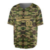 Custom Hunting Dad Baseball Jersey, Camo Deer Hunter Gift Custom Name Number Baseball Jersey S-5XL