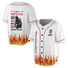Custom Firefighter Dad Baseball Jersey, Personalized Name Fathers Day Gift Baseball Jersey S-5XL