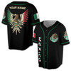 Personalized Name Aztec Eagle Mexico 3D All Over Printed Baseball Jersey