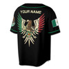 Personalized Name Aztec Eagle Mexico 3D All Over Printed Baseball Jersey