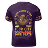 Personalized Court Name City State Anubis Egyptian Style Black Gold 3D T-Shirt S-5XL