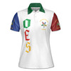 Customize Name OES Sistar Order Of The Eastern Star Women's Polo Shirt S-5XL