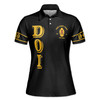 Custom Egyptian Pharaoh Polo, Personalized Court Name Shirt White Gold Women's Polo Shirt S-5XL