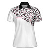 Custom Funny Flamingo Golf Polo, Personalized Par Then Bar Women's Polo Shirt S-5XL