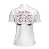 Custom Name Lash Artist Polo Shirt, Keep Your Lashes Long Quote Women's Polo Shirt S-5XL