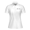 Custom Name Minimal Face Line Art Polo, Elegant Beauty Salon Women's Polo Shirt S-5XL