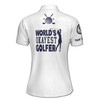 Custom Name World's Okayest Golfer Polo, Funny Golf Gift Women's Polo Shirt S-5XL