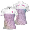 Custom Team Golf Pastel Ombre Cart Polo Women's Polo Shirt S-5XL