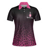 Custom Name Let Me Nail You Funny Nail Tech Polo, Pink Leopard Ombre, Women's Polo Shirt S-5XL