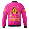 Imperial Court Anubis Egyptian Style Personalized Zip Bomber Jacket, Custom Court Name City State S-5XL
