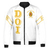 Imperial Court Anubis Egyptian Style Personalized Zip Bomber Jacket, Custom Court Name City State S-5XL