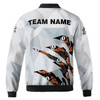 Custom Name Billiard Bomber Jacket Flaming 8 Ball Design Your Name Bomber Jacket S-5XL